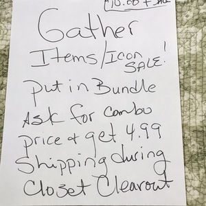 COPY - Sale! Gather sale icons ⭐️🎁🍀🎉etc . Or favorite items get deal, discount …